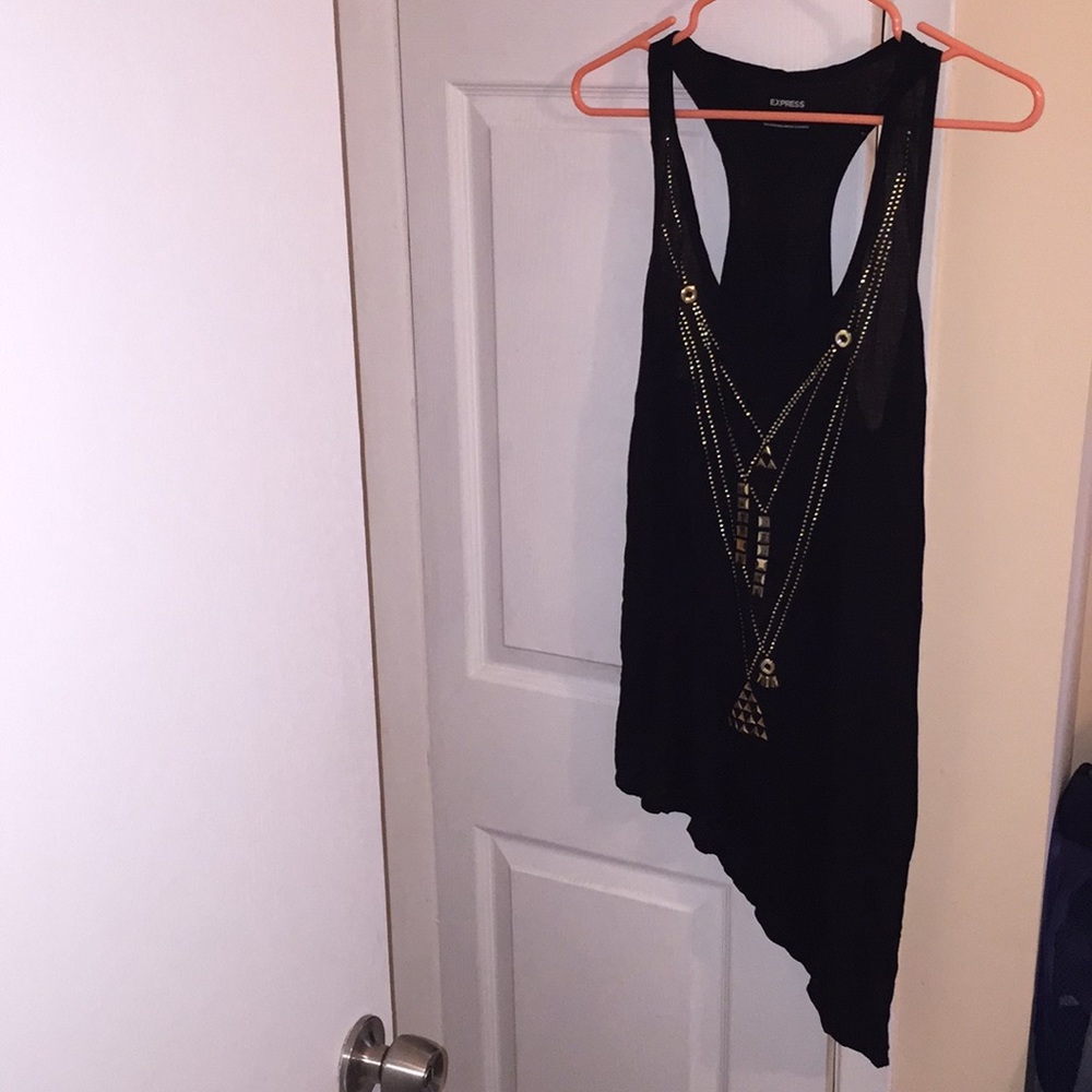 NEW Racerback Tank with Gold Embellishments